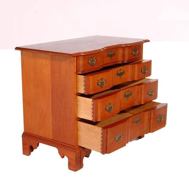 English Chippendale Style Block Front Chest, Bartley Collection, 20th C For Sale - Image 4 of 13