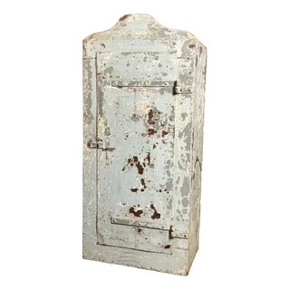 Decorative Paint Steel Cupboard, 1880 For Sale