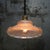 Art Deco French Brass and Etched Clear Glass Pendant Light, 1920s For Sale - Image 4 of 8