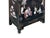 Vintage Chinoiseries Black & Stone Inlay Graphic End Table Nightstand For Sale - Image 14 of 15
