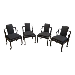 1960s John Widdicomb Asian Inspired Chairs- Set of 4