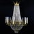 1960s Vintage Brass Chandelier, 1960s For Sale - Image 5 of 5