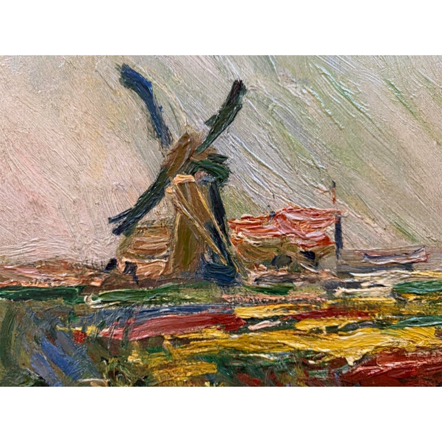 Oversized Claude Monet "The Tulip Field, Holland" Limited Edition Artist-Enhanced Framed Canvas - #731/980 For Sale - Image 9 of 9