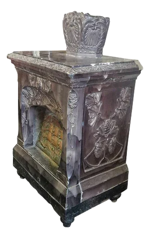 Majolica Stove, Late 19th Century - Early 20th Century