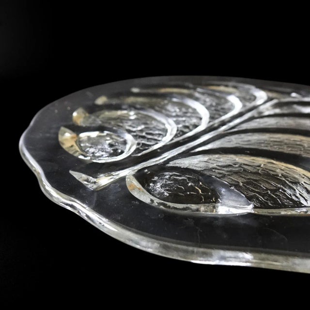 Large Vintage Eden Cheese Platter by Lars Hellsten for Orrefors For Sale - Image 4 of 7