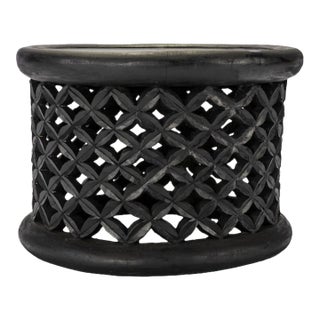 Handcrafted Bamileke Coffee Table . Tribal African Wood Ascent for Modern and Boho Home For Sale