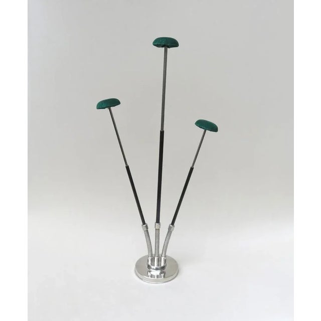 Art Deco Chrome 3-Fold Hat Stand For Sale - Image 3 of 18