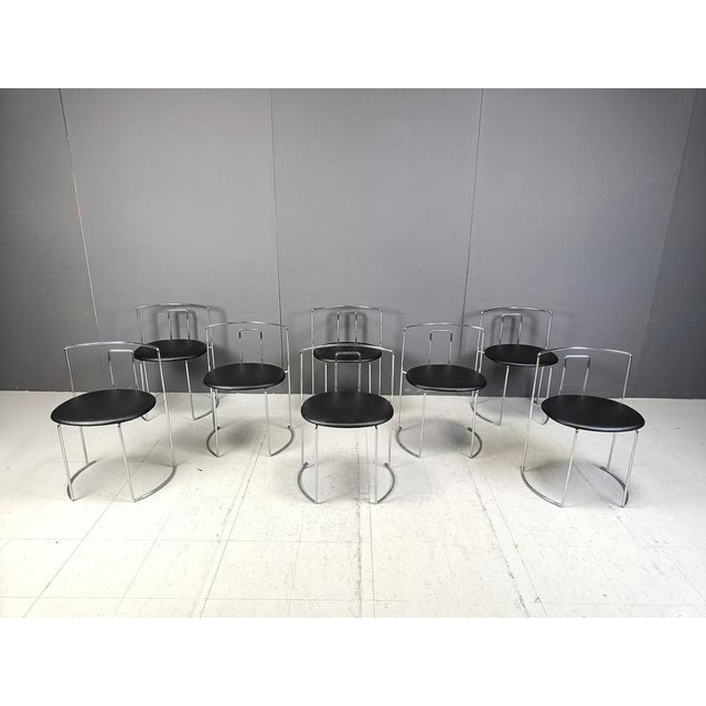1980s Gaja Chairs by Kazuhide Takahama for Studio Simon, 1980s, Set of 8 For Sale - Image 5 of 11