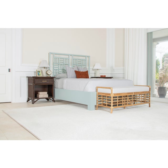 The Finn Standard Bed from David Francis Furniture is a striking statement piece that brings effortless coastal charm to...