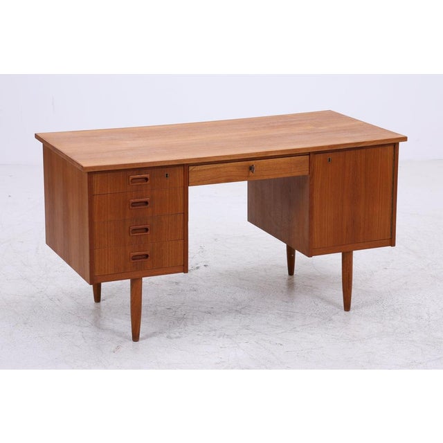 Vintage Danish Teak Desk, 1960s For Sale - Image 16 of 16