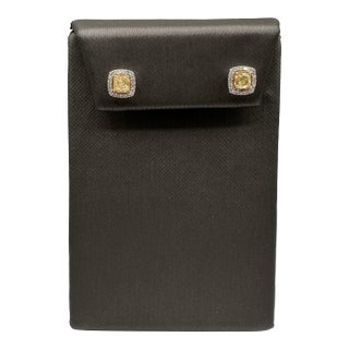 Luscious Yellow Diamond Studs in 14kt Two-Tone Gold – 0.98ctw, Push Backs, New, A Pair For Sale