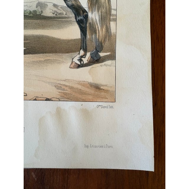 Late 18th Century Antique French Hand-Colored Military Lithograph “Régiment Des Gardes-Suisses” After Alfred De Marbot For Sale - Image 5 of 10