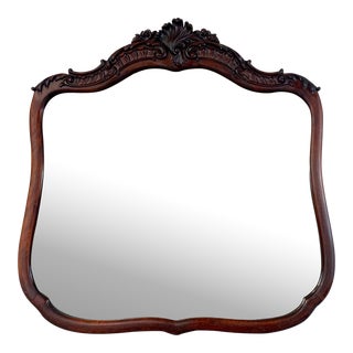 Hand Carved Louis XV Style Wall Mirror For Sale