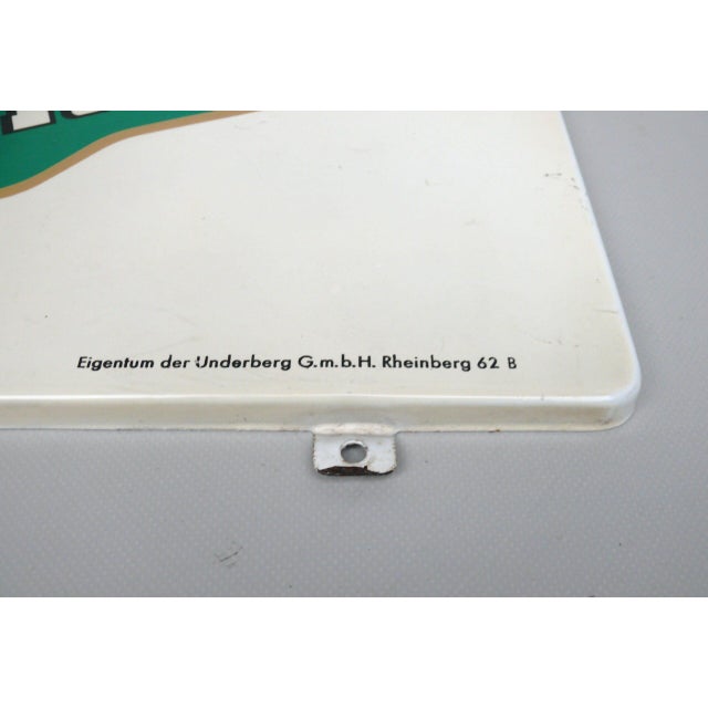 Advertising Sign in Folded Sheet Metal, 1950s For Sale - Image 10 of 18