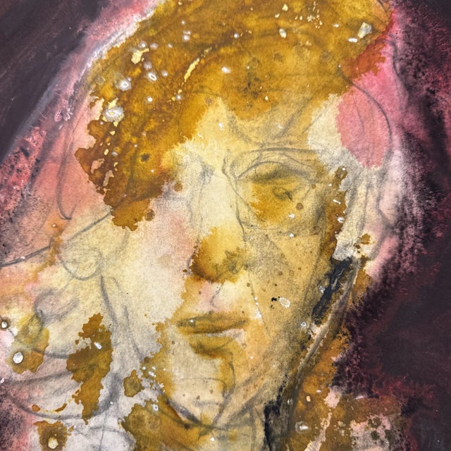 Paper Phil Saxon, Contemporary Mixed Media on Paper Painting For Sale - Image 7 of 7