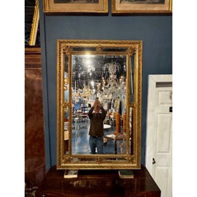 Wood 19th Century French Giltwood Cushion Mirror For Sale - Image 7 of 8