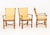 Set of Six Pierce Martin Modern Bamboo and Rattan Wrapped Arm Chairs For Sale - Image 4 of 14