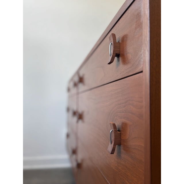 Wood 1960's Low Dresser Attr. To Stanley Young for Glenn of Ca For Sale - Image 7 of 13