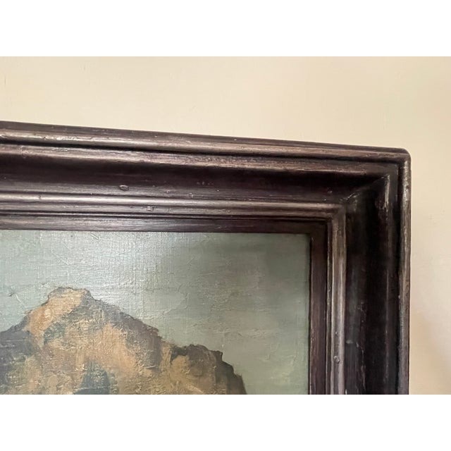 Impressionist Folk Art 1940's in the Style of Alfons Walde German Impressionist Oil on Canvas Painting For Sale - Image 3 of 6