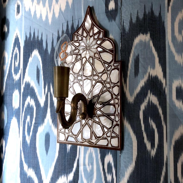 Mother Of Pearl Inlaid Wall Sconce Chairish