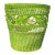Boho Vintage Lime Green Wicker Basket For Sale