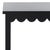 Spritely Home Heaven Scalloped Low Drawer Accent Table in Matte Black For Sale - Image 4 of 10