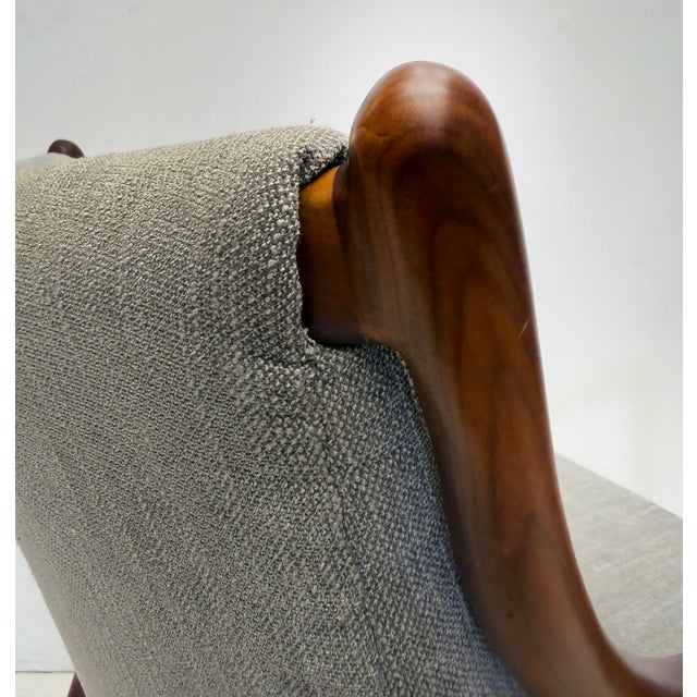 Danish Modern Model 45 Lounge Chair, Finn Juhl Manner, Pair For Sale - Image 14 of 16