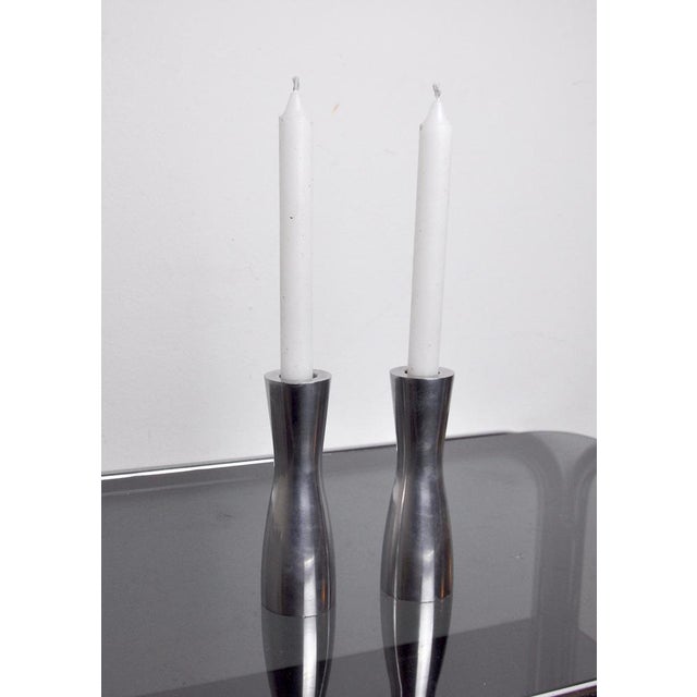 Scandinavian Candlesticks by Gota Erika Pekkari, 1990s, Set of 2 For Sale - Image 6 of 8