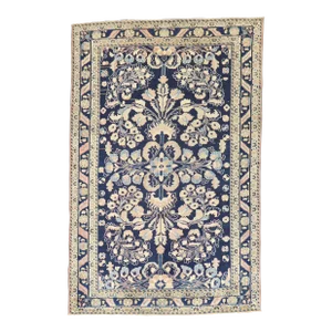 Antique Navy Formal Lilihan Rug, 4'6'' X 6'8''