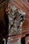 Antique Carved Wooden Display Cabinet with Sculpted Capitals in Walnut For Sale - Image 6 of 12