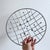 Metal Mid Century Modern Grid Eames Dots Sputnik Retro Metal Fruit Bowl MCM Vintage For Sale - Image 7 of 9