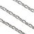 Metal Vintage Unisex Platinum 2.3mm 32” Solid Oval Rolo Cable Link Chain Necklace For Sale - Image 7 of 8