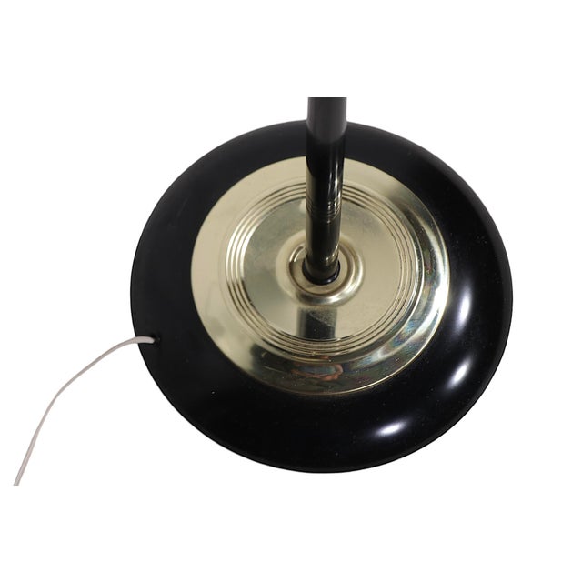 Metal Mid Century Hollywood Regency Floor Lamp Uplight Torchiere C. 1950/70’s For Sale - Image 7 of 12