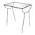 George Nelson Attributed Iron and Glass Top End Table For Sale