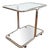 Mid-Century Modern Chrome and Glass Bar Cart, Italy, 1960s For Sale