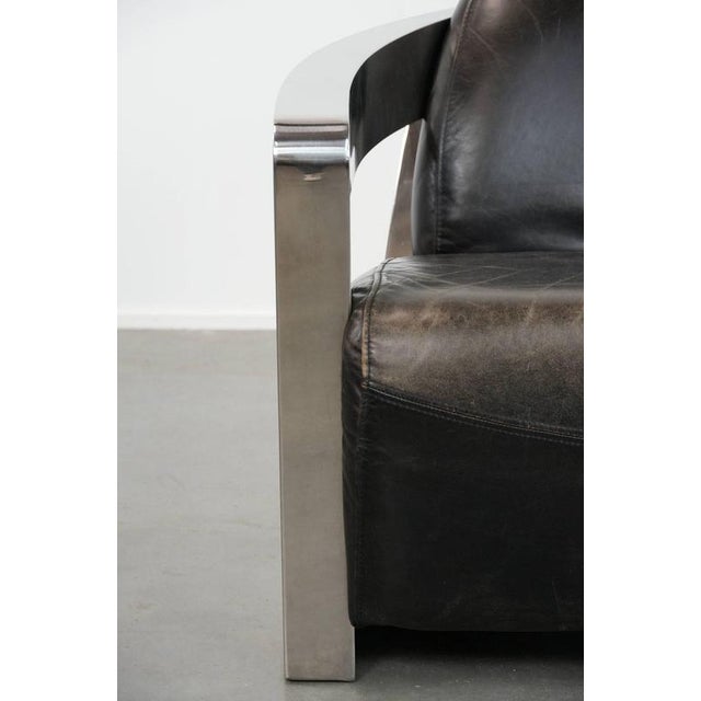 Aviator Armchair with Aluminum Frame For Sale - Image 10 of 16