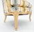 Funky Upholstery Painted & Carved Frame French Ballon Back Arm Lounge Chair MINT For Sale - Image 16 of 16
