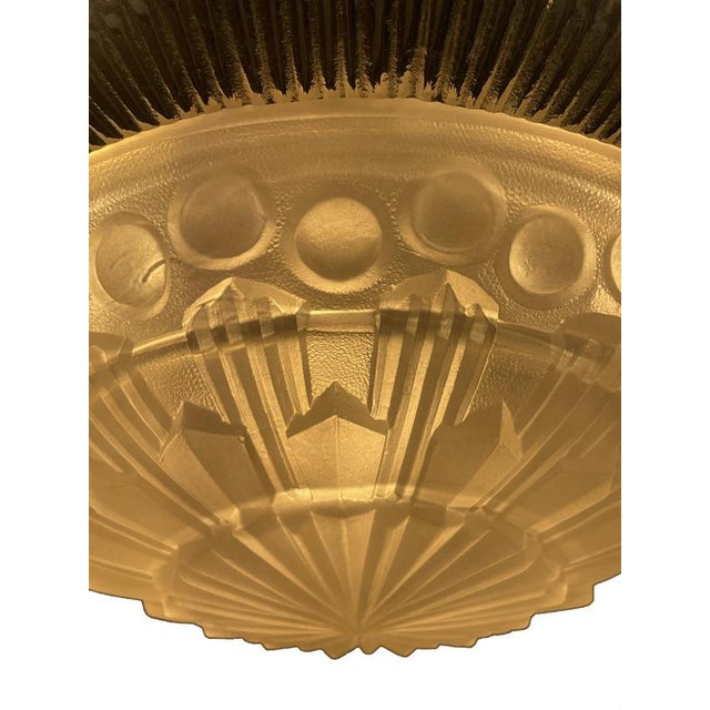 Museum Ceiling Lamp by Georges Leleu For Sale - Image 6 of 9