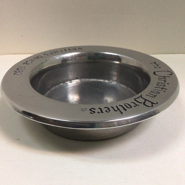 Wine Bottle Coasters RWP Christian Brothers and Armetale Reggea Pewter - A Pair For Sale - Image 9 of 12