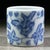 Late 20th Century Blue & White Porcelain Thumb Ring With Floral Motif For Sale - Image 5 of 9