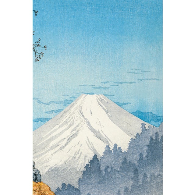 Foot of Mount Ashitaka by Hiroaki Takahashi, Shin-Hanga Reproduction Print, 24" × 36" For Sale - Image 4 of 6