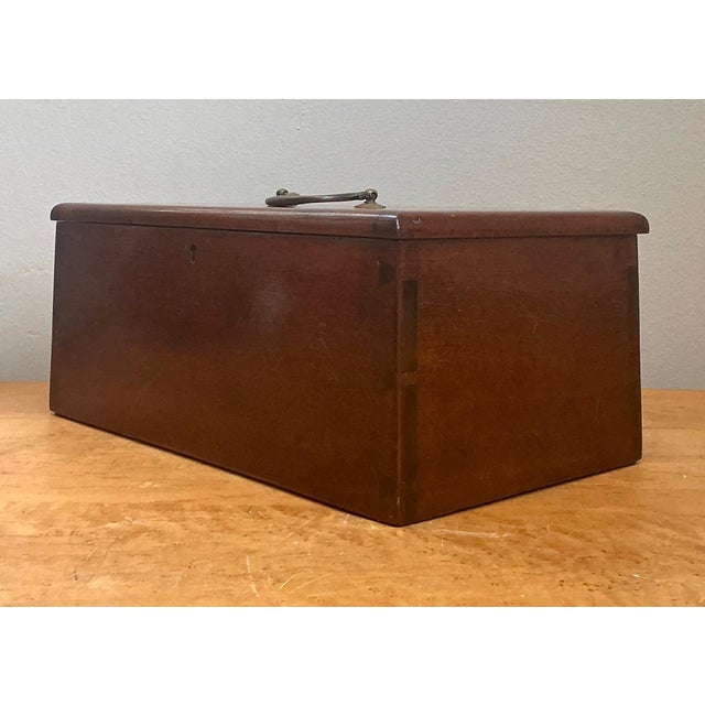 Vintage Keyhole Wooden Box For Sale - Image 16 of 18