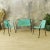 Vintage Green Bench & Chairs, 1960s, Set of 3 For Sale - Image 16 of 18
