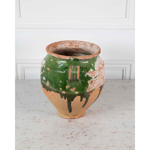 Green French 19th Century Green-Glaze Confit Pot For Sale - Image 8 of 10
