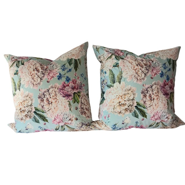 MacoDesign Floral Cottage Feather Throw Pillows - Set of 2 For Sale - Image 12 of 12