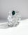 Unique Bowl #11 in Crystal and Silver with Gemstones by Szkło Studio. One of a Kind. Dimensions: W 15 x D 14 x H 18 cm....