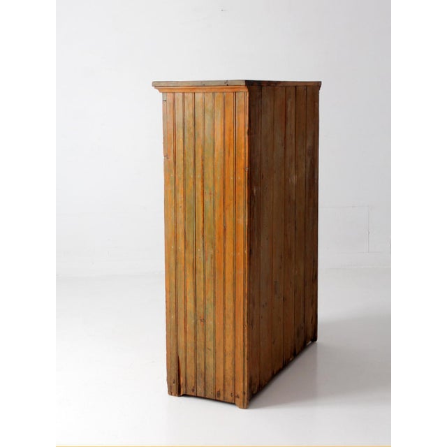 Antique Beadboard Country Cupboard Cabinet For Sale - Image 12 of 18