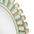 Inspired by the work of revered artist Line Vautrin, radiating petals of icy blue lacquer set against antiqued gold...