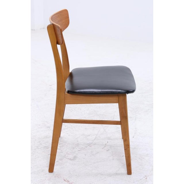 Mid-Century Danish Teak and Leather Chairs from Farstrup Møbler, Set of 4 For Sale - Image 11 of 14