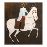 Large Contemporary Equestrian Oil Painting. Horse Painting 200 X 180 Cm (Goya) For Sale